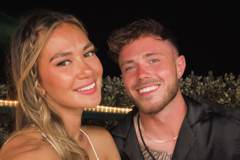 Gael Cameron and Nathan Gallagher smiling together.