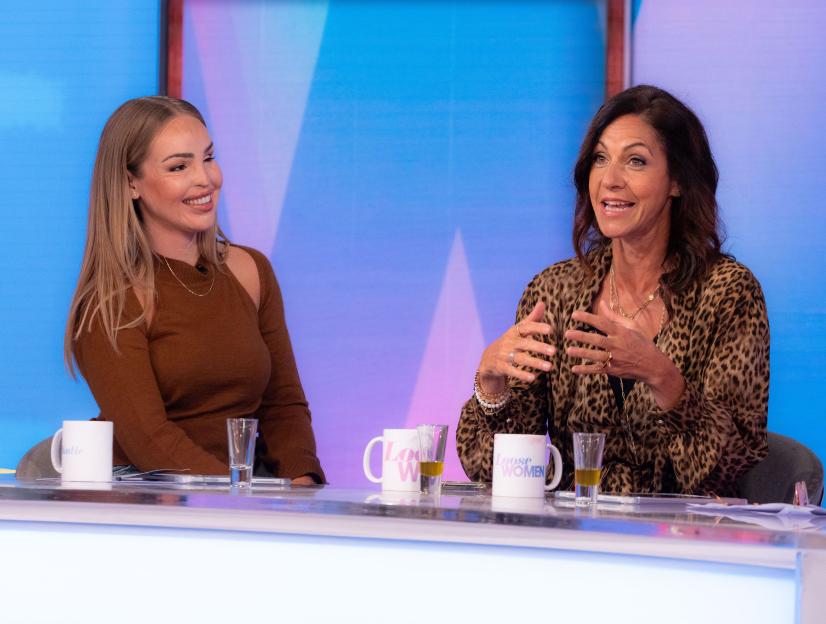 Katie Piper and Julia Bradbury on the Loose Women TV show.