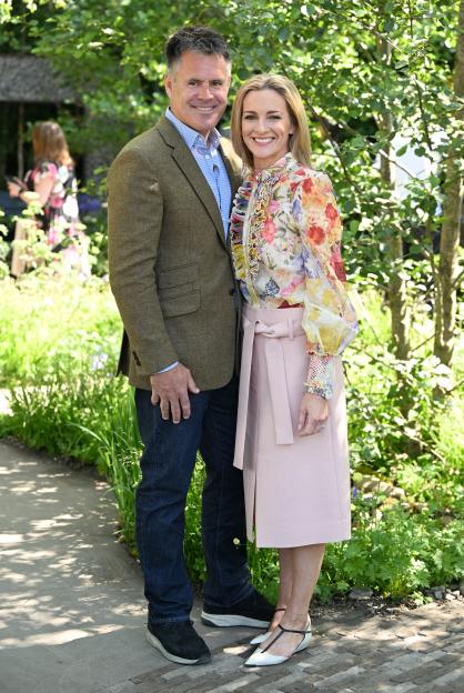 Kenny and Gabby Logan attending the RHS Chelsea Flower Show.