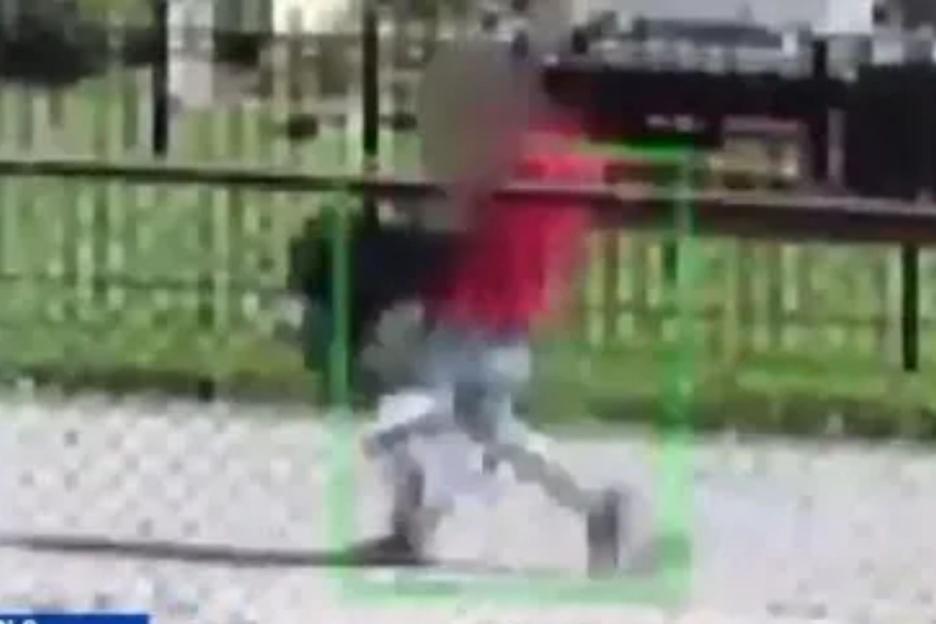 Horror doorbell vid shows illegal immigrant haul fleeing sex slave back into house of horrors before tying & abusing her