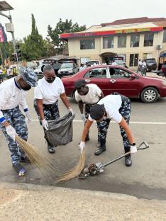 National Police Day: FCT command commences clean-up exercise in Abuja [PHOTOS]
