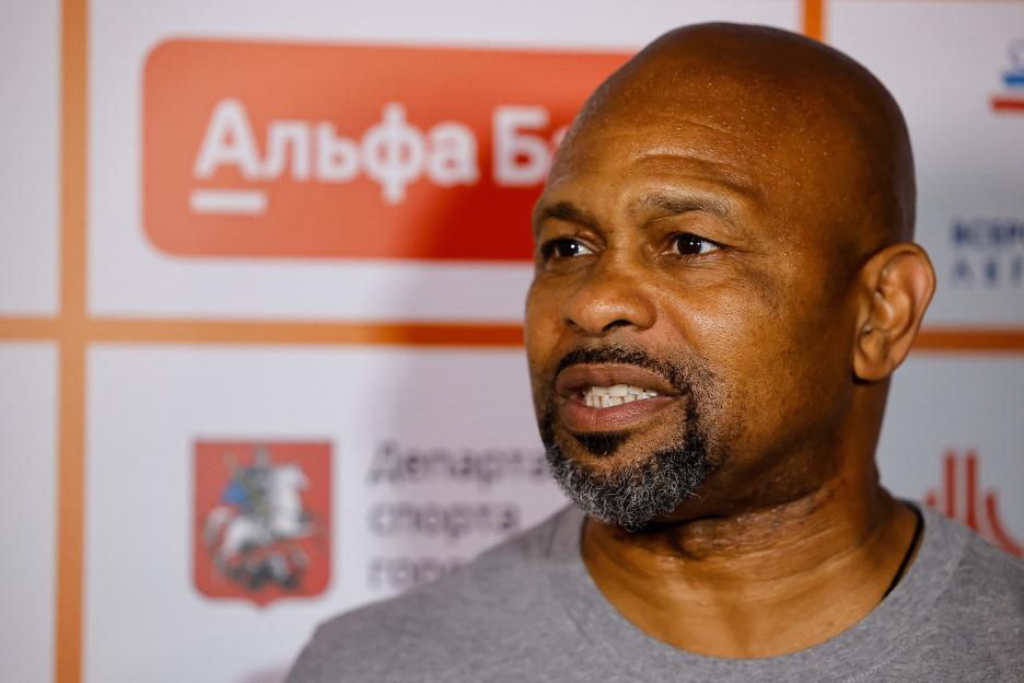 Roy Jones Jr. at Athletics Week in Moscow.