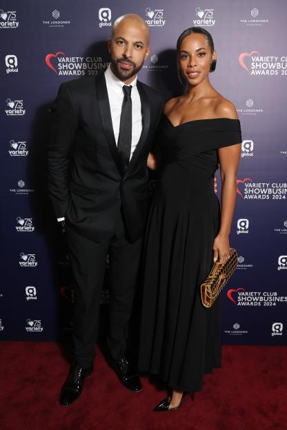 Marvin Humes and Rochelle Humes at the Variety Club Showbusiness Awards.