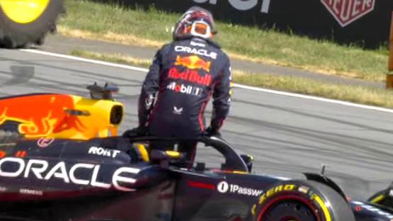 Max Verstappen OUT of Austrian Grand Prix following pile-up on first lap and Sainz’s car catching fire