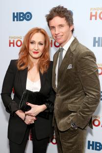 J.K. Rowling and Eddie Redmayne at the HBO