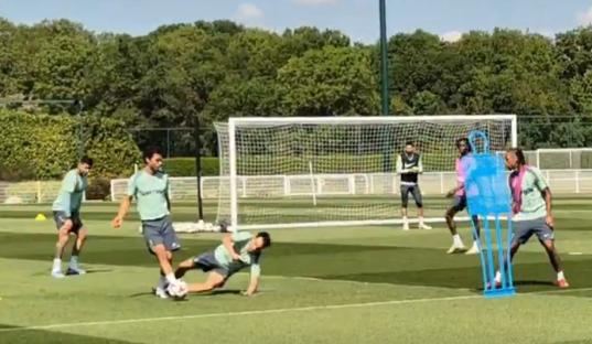 ‘Once a red…’ – Man Utd fans convinced Spurs star still working for club after wiping out Brennan Johnson in training