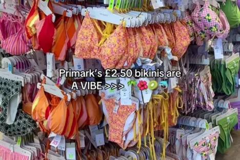 Holiday makers are rushing to Primark to snap up their colourful £2.50 bikinis & they are also mix and match 