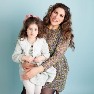 Mother and daughter portrait.