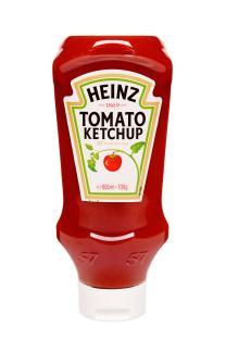 Bottle of Heinz Tomato Ketchup.