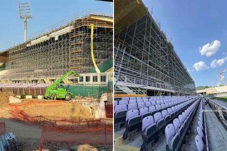 Iconic 94-year-old football stadium looks unrecognisable as building site after work begins on £86million renovation