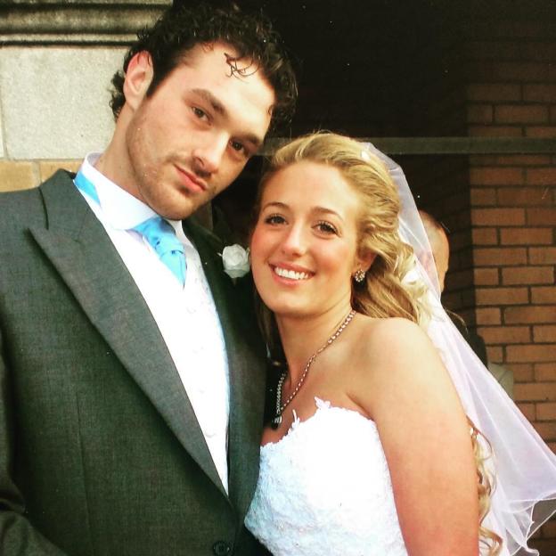 Tyson Fury and Paris Fury on their wedding day.