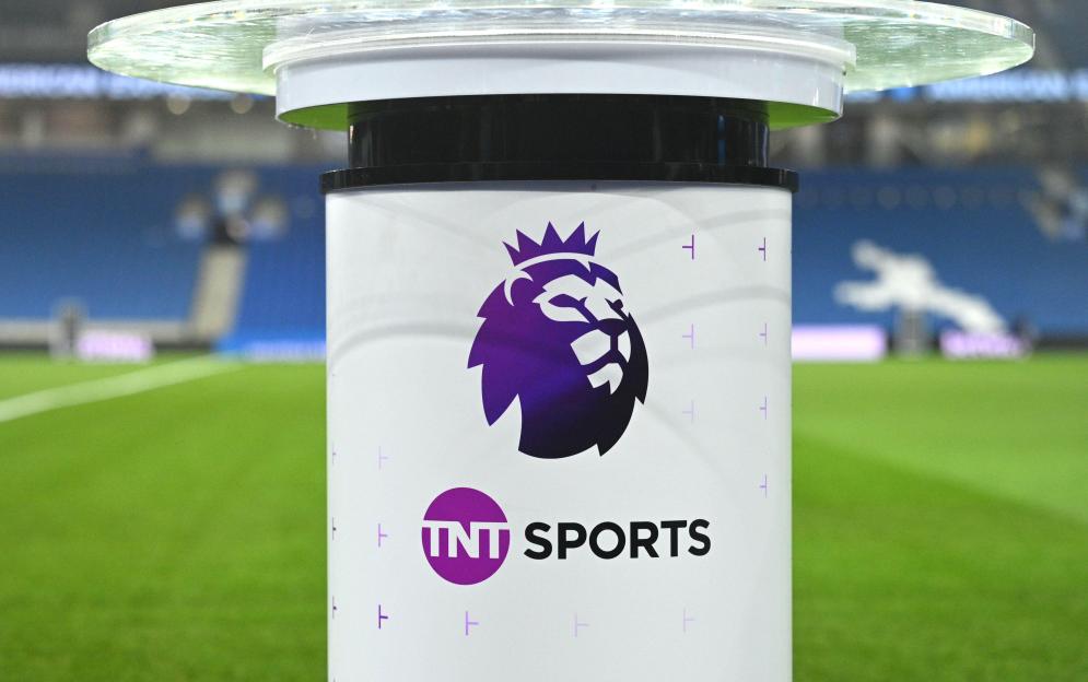 TNT Sports Premier League coverage at a stadium.