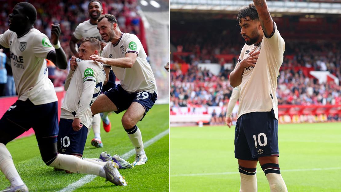 Nottingham Forest 0 West Ham 3: Hammers bag first points with three goals in final 10 mins to pile pressure on Nuno
