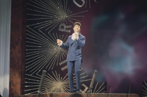 Cliff Richard performing at the Eurovision Song Contest.