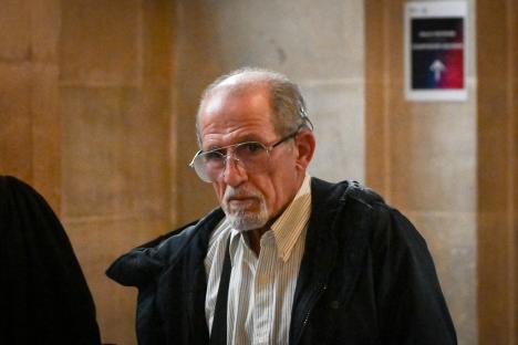 Aomar Ait Khedache at the Paris Courthouse during the Kim Kardashian theft trial.