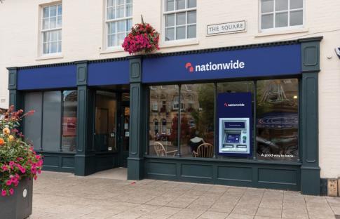 Nationwide bank branch with ATM.