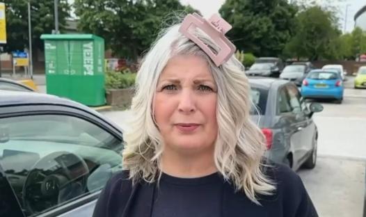 Woman with hair clip in her hair during a Good Morning Britain interview.