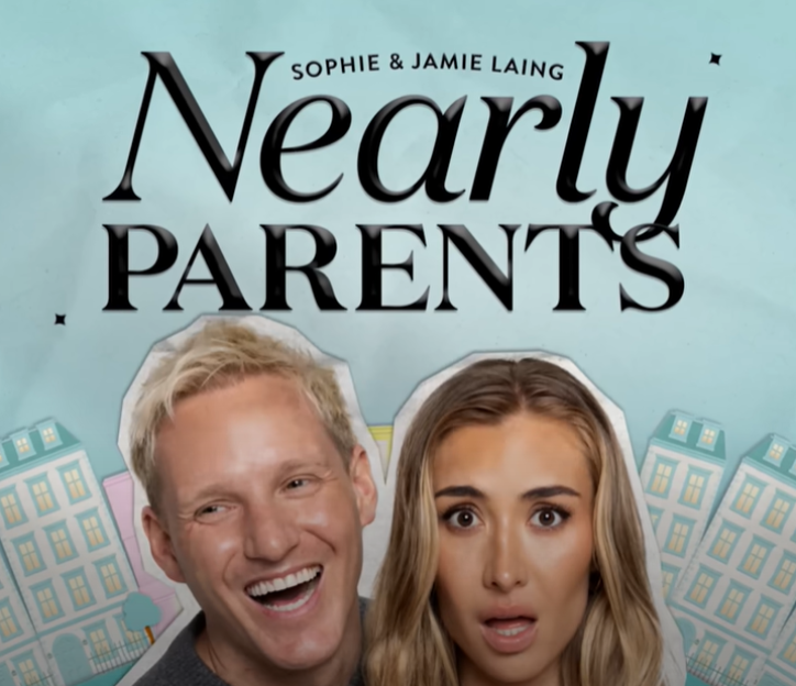 Nearly Parents podcast artwork featuring Sophie & Jamie Laing.