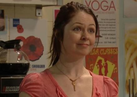 Elizabeth Sweet as cafe worker Marie in Eastenders.