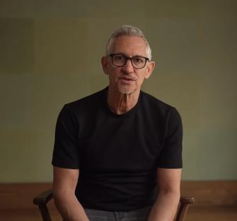 Gary Lineker in a video statement announcing his departure from BBC presenting.