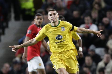Darren Ambrose of Crystal Palace celebrating a goal.