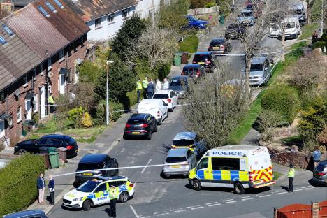 Teen in court charged with murdering his dad, 57, in knife rampage that also left woman and a 10-year-old boy injured
