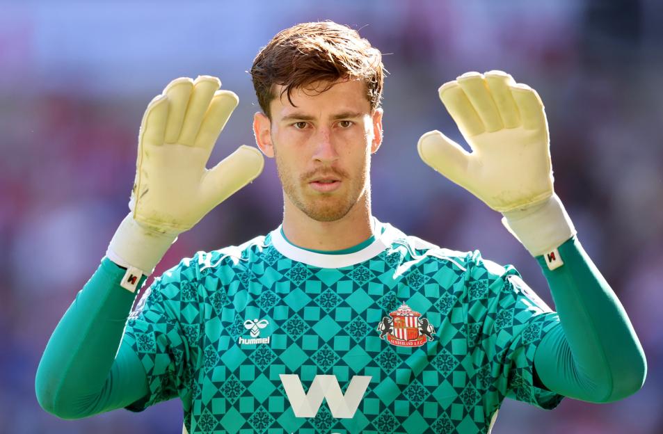 Sunderland goalkeeper Robin Roefs during a Premier League match.