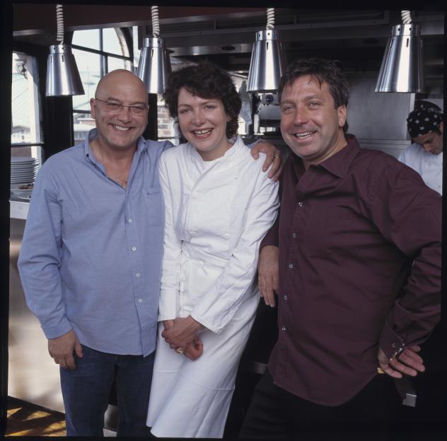 Gregg Wallace, Thomasina Miers, and John Torode from Masterchef.