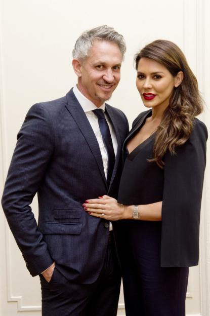 Danielle Bux and Gary Lineker posing