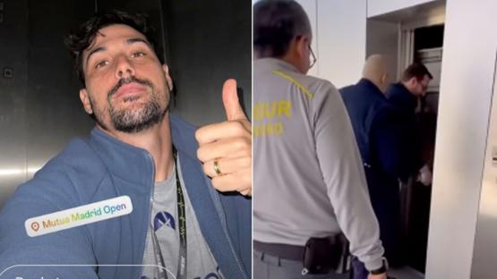 Tennis star trapped in elevator as maintenance crew prise doors open after Spain and Portugal hit by huge blackout