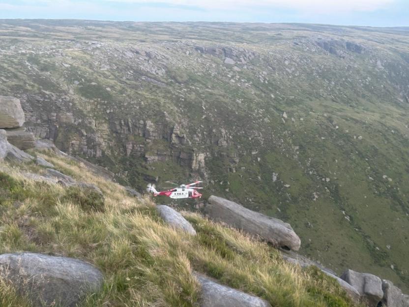 Man dies after falling off 100ft waterfall in popular walking hotspot sparking mountain rescue, helicopter and drone op