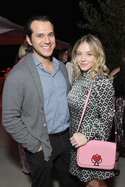Jonathan Davino and Sydney Sweeney at an InStyle event.
