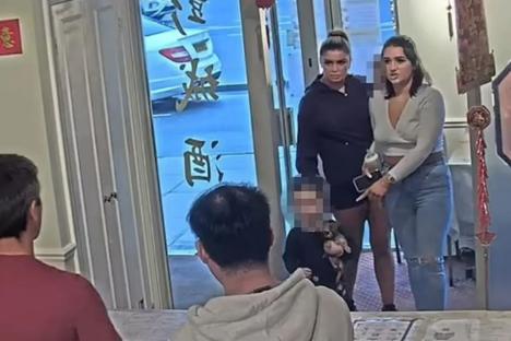 Shocking moment glam ‘dine-and-dash’ mums speed away from Chinese restaurant WITHOUT paying bill