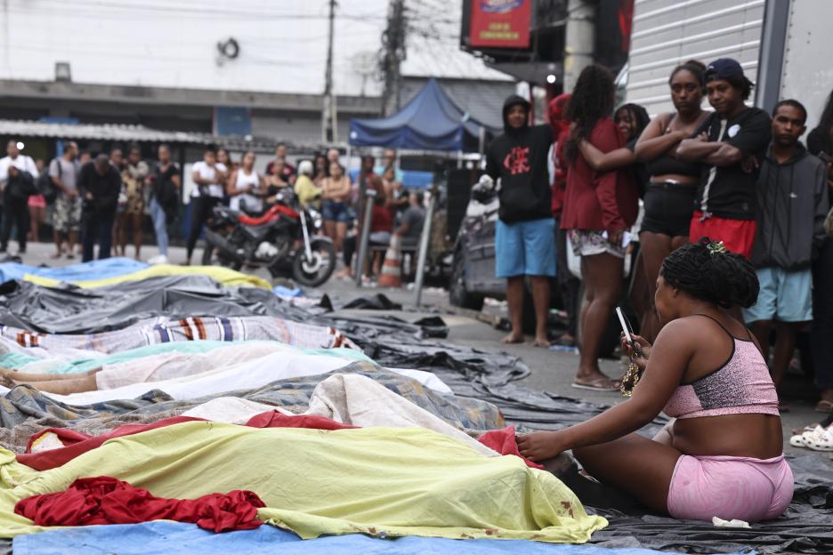 Aftermath of police operation against gangs in Rio de Janeiro