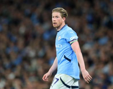 Kevin De Bruyne of Manchester City during a Premier League match.