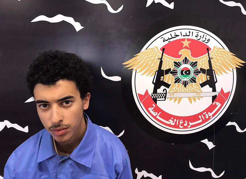 Hashem Abedi, brother of the Manchester Arena bomber, in detention in Tripoli.