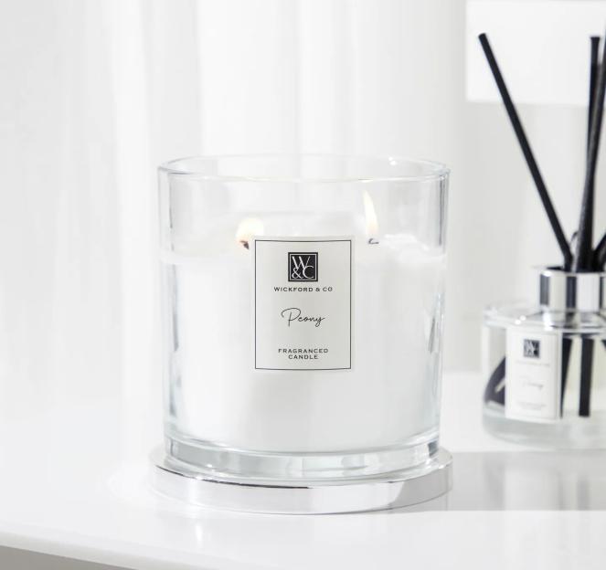 Wickford & Co. peony-scented candle.