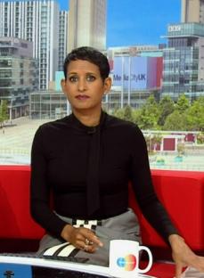 Naga Munchetty on BBC Breakfast.