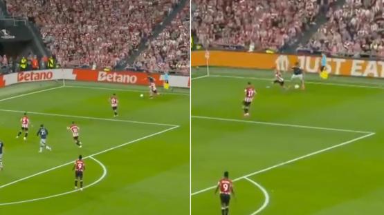 Watch Harry Maguire turn into Lamine Yamal as he humiliates Athletic Bilbao defender to set up Man Utd goal