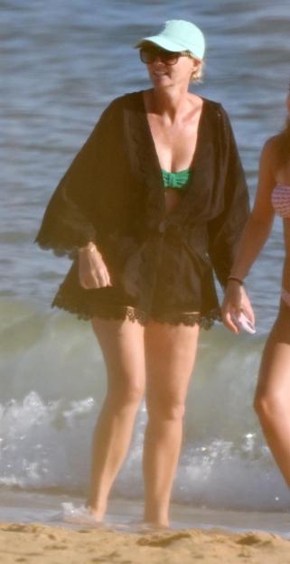 Anne-Marie Corbett at the beach in Portugal.