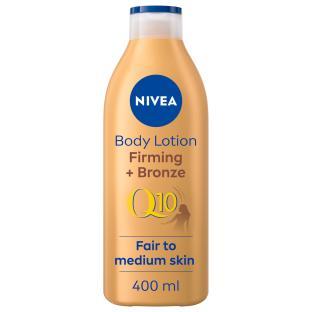NIVEA Q10 Gradual Tan Body Moisturiser, 400ml bottle.