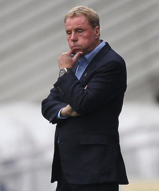 Harry Redknapp, Birmingham City manager, looking pensive.