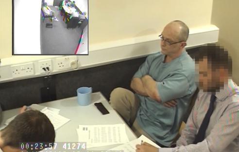 Handout video grab of Russell Bishop being interviewed.