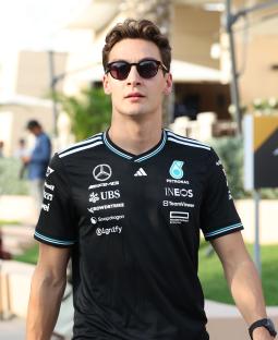 George Russell, Mercedes driver, at the Bahrain Grand Prix.