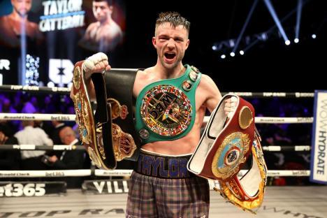 File photo dated 26-02-2022 of Josh Taylor celebrate victory in the junior welterweight bout against Jack Catterall. British boxing authorities have confirmed an investigation into the scoring of Josh Taylor¿s controversial victory over Jack Catterall. Issue date: Monday February 28, 2022. PA Photo. See PA story BOXING Glasgow. Photo credit should read Steve Welsh/PA Wire.