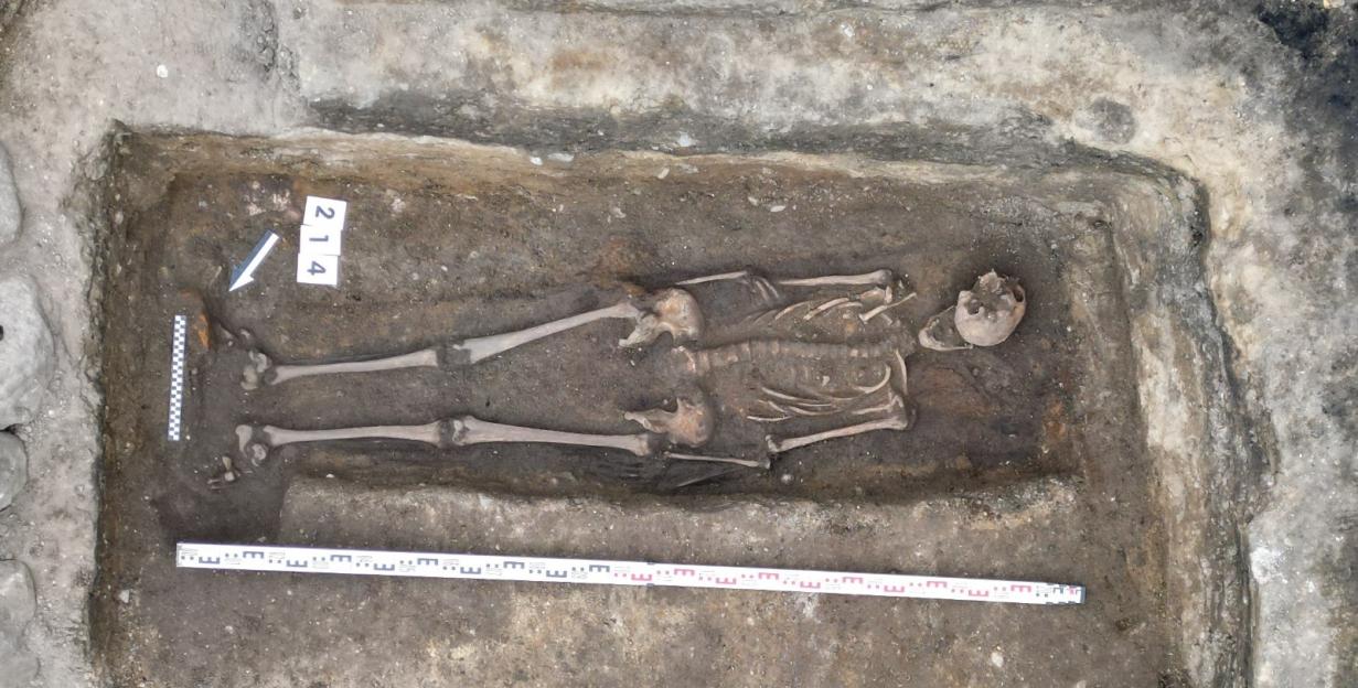 Medieval knight’s 1,000-year-old tomb is unearthed beneath ice cream shop in ‘insane’ archaeological breakthrough