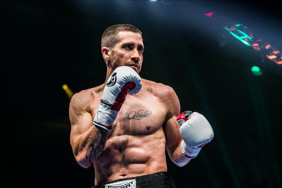 Jake Gyllenhaal as Billy Hope in the movie Southpaw.