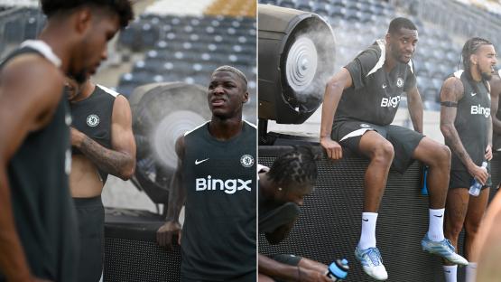 ‘Almost impossible to train’ – Chelsea draft in huge FANS to combat extreme ‘code red’ Club World Cup conditions