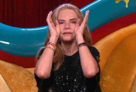Patsy Palmer crying in the Diary Room.