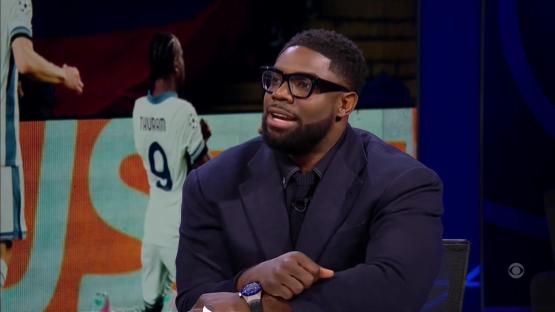 Micah Richards on a sports show.